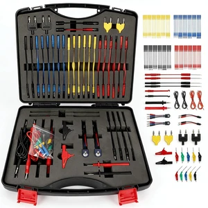 104Pcs Auto Circuit Multimeter Test Leads Kit with Storage Case | Flexible multi-function test leads fit most multimeters; only for 12V automotive circuit testing 104Pcs Auto Circuit Multimeter Test Leads Kit with Storage Case | Flexible multi-function test leads fit most multimeters; only for 12V automotive circuit testing