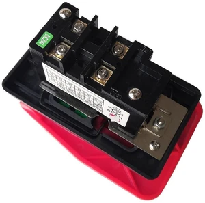 HY56 Industrial Pushbutton Switches with Emergency Stop Cover for Bench Saw Single Phase Three Phase, Red(220V) HY56 Industrial Pushbutton Switches with Emergency Stop Cover for Bench Saw Single Phase Three Phase, Red(220V)