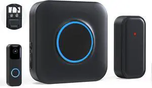 Wireless Doorbell Chime for Blink - Compatible with Blink Video Doorbell (1st / 2nd Gen) with Wired Transmitter (1 Video Doorbell Extender 1 Receiver Wireless Doorbell Chime for Blink - Compatible with Blink Video Doorbell (1st / 2nd Gen) with Wired Transmitter (1 Video Doorbell Extender 1 Receiver
