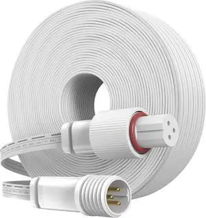 32FT Permanent Outdoor Lights Extension Cable for Govee H705A/B/C H705D/E/F H706A/B/C H7067 H7068 H7069,IP68 Waterproof Extension Cord, 3 Pin Power Cord 32FT Permanent Outdoor Lights Extension Cable for Govee H705A/B/C H705D/E/F H706A/B/C H7067 H7068 H7069,IP68 Waterproof Extension Cord, 3 Pin Power Cord