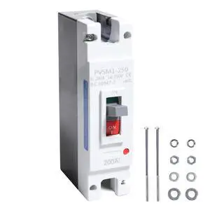 Main 200A DC Circuit Breaker 550V 1 Pole AC Disconnect Switch Photovoltaic Circuit Breaker, for Solar PV System Main 200A DC Circuit Breaker 550V 1 Pole AC Disconnect Switch Photovoltaic Circuit Breaker, for Solar PV System