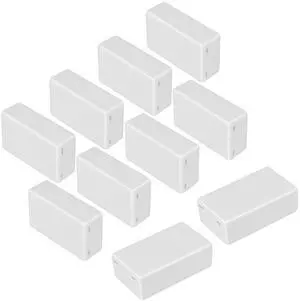 LeMotech Project Box 10 Pieces ABS Plastic Electrical Project Case Small Junction Box for Electronics White 3.15 x 1.97 x 1.02 inch (80 x 50x 26 mm) LeMotech Project Box 10 Pieces ABS Plastic Electrical Project Case Small Junction Box for Electronics White 3.15 x 1.97 x 1.02 inch (80 x 50x 26 mm)
