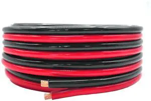 10 Gauge 100% Copper 50ft Red & 50ft Black Bonded Cable - True AWG Spec Stranded OFC Wire for Automotive Power Car Audio Amp Dash Primary Trailer Remote Hookup LED Light Lamp Solar Wiring (50 FT) 10 Gauge 100% Copper 50ft Red & 50ft Black Bonded Cable - True AWG Spec Stranded OFC Wire for Automotive Power Car Audio Amp Dash Primary Trailer Remote Hookup LED Light Lamp Solar Wiring (50 FT)