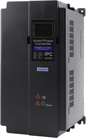 Mollom 11KW 220V Single to 3 Phase Invert Phase Converter-15HP 45A Input/Output IPC for 3PH Motor Mollom 11KW 220V Single to 3 Phase Invert Phase Converter-15HP 45A Input/Output IPC for 3PH Motor