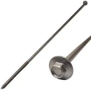 12" - Galvanized Timber Tie - Hex Head Structural Screw - Great for Outdoor Landscape use - Coarse Thread for Secure Hold - Rust Resistant Screw - Heavy Duty 3/16" for Extra Hold (25) 12" - Galvanized Timber Tie - Hex Head Structural Screw - Great for Outdoor Landscape use - Coarse Thread for Secure Hold - Rust Resistant Screw - Heavy Duty 3/16" for Extra Hold (25)
