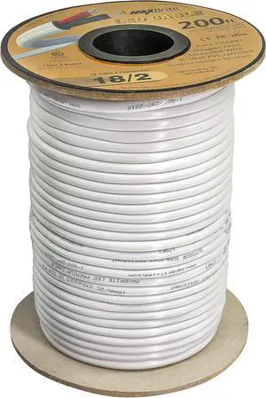 500 ft. 18AWG Low Voltage LED Cable, 2 Conductor, Outdoor Rated, Jacketed in-Wall Speaker Wire UL Listed Class 2, Sunlight Resistant 500 ft. 18AWG Low Voltage LED Cable, 2 Conductor, Outdoor Rated, Jacketed in-Wall Speaker Wire UL Listed Class 2, Sunlight Resistant
