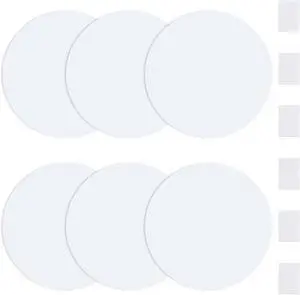 UFUFMATE 6Pcs Ceiling Cover Plates, White Round Plastic Hole Covering for Walls Self-Adhesive Wall Hole Patch for Wall Plasterboard Hole Covering(7.87 Inch/20CM) UFUFMATE 6Pcs Ceiling Cover Plates, White Round Plastic Hole Covering for Walls Self-Adhesive Wall Hole Patch for Wall Plasterboard Hole Covering(7.87 Inch/20CM)