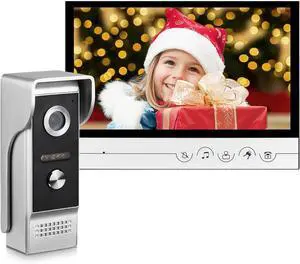 Wired Video Doorbell Intercom System, 9 Inches Monitor Video Doorbell Door Phone Kits with HD Camera Support Unlock, Monitoring, Dual-Way Intercom for Villa Home Office Apartment Wired Video Doorbell Intercom System, 9 Inches Monitor Video Doorbell Door Phone Kits with HD Camera Support Unlock, Monitoring, Dual-Way Intercom for Villa Home Office Apartment