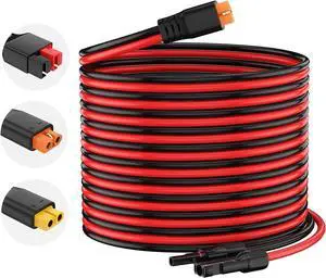 10AWG Extension Solar Cables XT60i Connector for RV Foldable Solar Panel Generator/Portable Power Station (35FT) 10AWG Extension Solar Cables XT60i Connector for RV Foldable Solar Panel Generator/Portable Power Station (35FT)