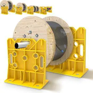 Multi Purpose Wire Dispenser Cable Wire Spool Rack Wire Spool Caddy Holds Spools Up to 34 Inches in Diameter Load Capacity 330 Pounds (Yellow, 1 Pair) Multi Purpose Wire Dispenser Cable Wire Spool Rack Wire Spool Caddy Holds Spools Up to 34 Inches in Diameter Load Capacity 330 Pounds (Yellow, 1 Pair)
