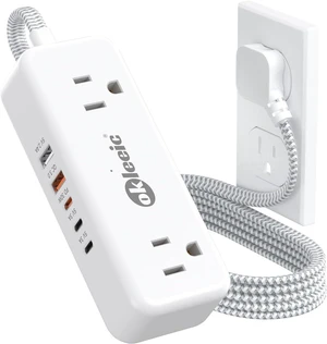 PD30W USB C Travel Power Strip,Cruise Power Strip with 5 USB(3 USB-C) Ports and 4 Outlets, Braided Extension Cord 5Ft, 30W Fast Charging Station Compatible with MacBook Laptops iPad Pro iPhone Samsung PD30W USB C Travel Power Strip,Cruise Power Strip with 5 USB(3 USB-C) Ports and 4 Outlets, Braided Extension Cord 5Ft, 30W Fast Charging Station Compatible with MacBook Laptops iPad Pro iPhone Samsung