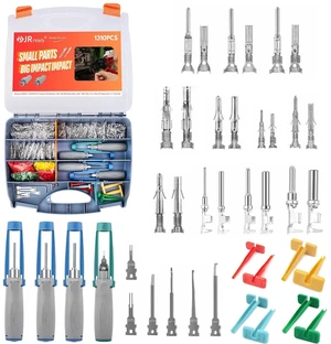 JRready ST6531 1310Pcs Pin Extractor Removal Tool Pins Terminals Connector Kit Male Female Crimp Contact Standard Molex MLX/093/062/Micro-Fit/Mini-Fit Jr. Superseal 1.5 Deutsch JRready ST6531 1310Pcs Pin Extractor Removal Tool Pins Terminals Connector Kit Male Female Crimp Contact Standard Molex MLX/093/062/Micro-Fit/Mini-Fit Jr. Superseal 1.5 Deutsch