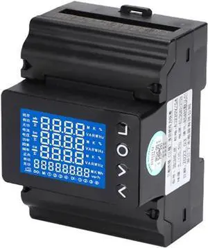 Energy Meter Three Phase DIN Rail Multifunction Energy Meter Backlit Screen RS485 Modbus RTU with Current Transformer DSM630MCT(with 150a Ct) Energy Meter Three Phase DIN Rail Multifunction Energy Meter Backlit Screen RS485 Modbus RTU with Current Transformer DSM630MCT(with 150a Ct)