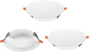 7.3-Inch Spring Mount Ceiling Cover Plates, Recessed Light Trim Wall, Downlight Hole Cap Decorative Panel with Buckle Fit 5-6.9inch Round Hole Ceiling Openings, White 3 Pack 7.3-Inch Spring Mount Ceiling Cover Plates, Recessed Light Trim Wall, Downlight Hole Cap Decorative Panel with Buckle Fit 5-6.9inch Round Hole Ceiling Openings, White 3 Pack