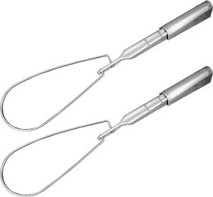 (2 Pack) Airmont Products, Aluminum Wedge Clamp, ACSR Range 4-1/0, Stainless Steel Ball Handle, Service Drop Cable Clamp, Tighten Sagging Cables, Aluminum Wedge and Shell, Reduce Strain on Conductors (2 Pack) Airmont Products, Aluminum Wedge Clamp, ACSR Range 4-1/0, Stainless Steel Ball Handle, Service Drop Cable Clamp, Tighten Sagging Cables, Aluminum Wedge and Shell, Reduce Strain on Conductors