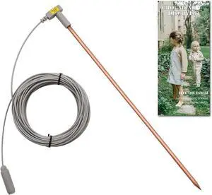 Grounding Rod with 40ft Wire, Connects Your Body to the Earth, Great to Use with Earthing Sheet, Grounding Mat, Pillowcase, Pad (Pure Copper) Grounding Rod with 40ft Wire, Connects Your Body to the Earth, Great to Use with Earthing Sheet, Grounding Mat, Pillowcase, Pad (Pure Copper)