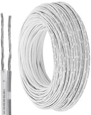 MECCANIXITY 150ft Universal Garage Door Wire, 20AWG 2 Conductor Door Bell Wire Extension Cable Tinned Copper for Control Station & Sensor, Black MECCANIXITY 150ft Universal Garage Door Wire, 20AWG 2 Conductor Door Bell Wire Extension Cable Tinned Copper for Control Station & Sensor, Black