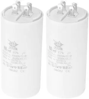PATIKIL CBB60 60uf Running Capacitor,2Pcs AC 450V 4 Pins 50/60Hz Double Insert Cylinder Bottom for Air Conditioning,Water Pump,Fan Motor Star 105 x 50mm PATIKIL CBB60 60uf Running Capacitor,2Pcs AC 450V 4 Pins 50/60Hz Double Insert Cylinder Bottom for Air Conditioning,Water Pump,Fan Motor Star 105 x 50mm