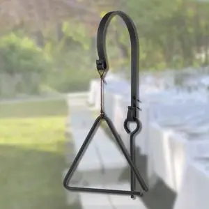 Triangle Dinner Bell Wrought Iron Bell with Hanger & Call Striker Ringer Outdoor Bell Wall Mounted Bell Metal Bell Wrought Iron Country Bell for Home Barn School Church Playground Chuck Wagon DecorQ Triangle Dinner Bell Wrought Iron Bell with Hanger & Call Striker Ringer Outdoor Bell Wall Mounted Bell Metal Bell Wrought Iron Country Bell for Home Barn School Church Playground Chuck Wagon DecorQ