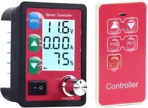 Motor Speed Controller DC6-55V 15A LCD Display Forward Reverse Speed Controller DC Motor Regulator with Remote Control Motor Speed Controller DC6-55V 15A LCD Display Forward Reverse Speed Controller DC Motor Regulator with Remote Control