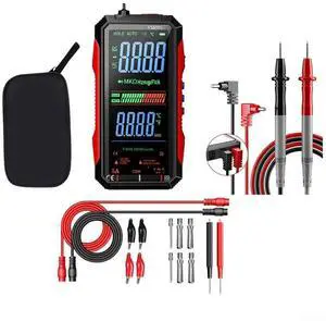 FS899S Digital Multimeter, USB-C Rechargeable Power, Large Backlit Display, Flashlight and Voice Broadcast, RMS Digital Multimeter for Home and Industrial Electrical Testing(FS899S-BAG-16-in-1) FS899S Digital Multimeter, USB-C Rechargeable Power, Large Backlit Display, Flashlight and Voice Broadcast, RMS Digital Multimeter for Home and Industrial Electrical Testing(FS899S-BAG-16-in-1)