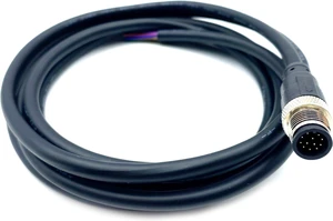 16.4ft M12 12 Pin Male Connector Cable, A Code Straight Molding Wire Male Aviation Sensor Electrical PVC Cable Industrial Molded Wire AWG265Meter 16.4ft M12 12 Pin Male Connector Cable, A Code Straight Molding Wire Male Aviation Sensor Electrical PVC Cable Industrial Molded Wire AWG265Meter