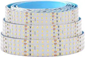 Super Bright White LED Strip - 2835SMD High CRI 90 Quad Row Flexible LED Strip Lights - 24VDC IP20 17,650 lm/Roll for LED Retail Shops, Videography Lighting (5m/16.4' Daylight White) Super Bright White LED Strip - 2835SMD High CRI 90 Quad Row Flexible LED Strip Lights - 24VDC IP20 17,650 lm/Roll for LED Retail Shops, Videography Lighting (5m/16.4' Daylight White)