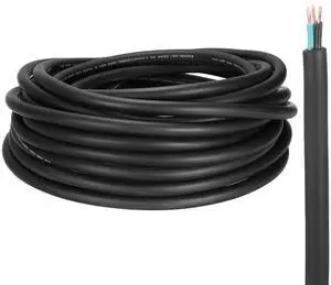 MECCANIXITY SOOW 12 Gauge 3 Conductor Electrical Wire, 50ft 12 AWG Automotive Wire, Portable Power Cable 600V for Generators, LED Lights, Battery Chargers, Flexible Extension Cord MECCANIXITY SOOW 12 Gauge 3 Conductor Electrical Wire, 50ft 12 AWG Automotive Wire, Portable Power Cable 600V for Generators, LED Lights, Battery Chargers, Flexible Extension Cord