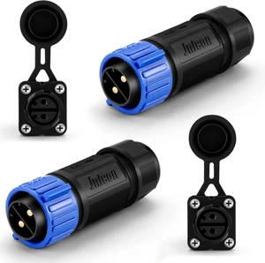 Amylove 2 Pack Trolling Motor Plug Receptacle Set 12/24/36/48 Volt Waterproof Boat Plug Boat Power Connector for Trolling Motor Fishing Reel Down Rigger(Blue) Amylove 2 Pack Trolling Motor Plug Receptacle Set 12/24/36/48 Volt Waterproof Boat Plug Boat Power Connector for Trolling Motor Fishing Reel Down Rigger(Blue)