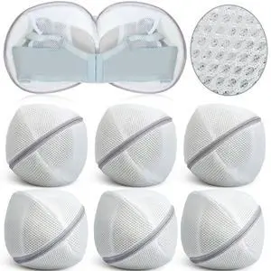 6 Pieces Bra Washing Bag for Laundry Mesh Wash Lingerie Underwear Brassiere Washing Bags with Zipper for Women Laundry Storage(7.87 Inch,Gray) 6 Pieces Bra Washing Bag for Laundry Mesh Wash Lingerie Underwear Brassiere Washing Bags with Zipper for Women Laundry Storage(7.87 Inch,Gray)