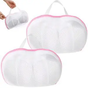 2pcs Bra Mesh Laundry Bag,Laundry Bra Bag,Non-Deform 3D Protective Bras Holder for Washing Machine, for Women Laundrys Storage Washings Delicates, Pink 2pcs Bra Mesh Laundry Bag,Laundry Bra Bag,Non-Deform 3D Protective Bras Holder for Washing Machine, for Women Laundrys Storage Washings Delicates, Pink