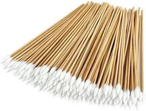 6 Inch Long Cotton Swabs for Precision Cleaning - Ideal for Electronics, Guns, Pet Care, Makeup, Crafts, Jewelry, Natural Cotton & Durable Bamboo for Enthusiasts in Home, Beauty 200 Pointed 6 Inch Long Cotton Swabs for Precision Cleaning - Ideal for Electronics, Guns, Pet Care, Makeup, Crafts, Jewelry, Natural Cotton & Durable Bamboo for Enthusiasts in Home, Beauty 200 Pointed
