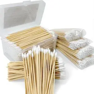 500 PCS 6-Inch Precision Gun Cleaning Swabs with Storage Case - Lint-Free Bamboo-Handle Long Cotton Swabs for Gun Cleaning, Makeup & Electronics 500 PCS 6-Inch Precision Gun Cleaning Swabs with Storage Case - Lint-Free Bamboo-Handle Long Cotton Swabs for Gun Cleaning, Makeup & Electronics