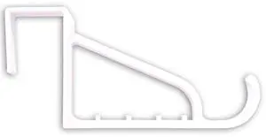 852098 Over The Door Hook Large Plastic White 852098 Over The Door Hook Large Plastic White