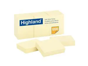 Sticky Notes, 1.5 x 2 Inches, Yellow, 12 Pack (6539) Sticky Notes, 1.5 x 2 Inches, Yellow, 12 Pack (6539)