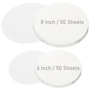 8 Inch/6 Inch Parchment Paper Sheets, 100 Sheets Disposable Round Baking Paper Precut Parchment Sheets Non Stick Cake Pan Liners for Pizza Maker Pan, Tortilla Press, Cookies, Air Fryer, Cake Making 8 Inch/6 Inch Parchment Paper Sheets, 100 Sheets Disposable Round Baking Paper Precut Parchment Sheets Non Stick Cake Pan Liners for Pizza Maker Pan, Tortilla Press, Cookies, Air Fryer, Cake Making