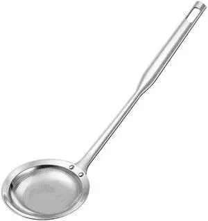 Hot Pot Fat Skimmer Spoon Extra Fine Strainer With Handle Fine Mesh Stainless Steel Colander Broth Foam Filter Ladle Food Strainer Kitchen Gadget for Skimming Grease Baking Oil Flour Sifter Hot Pot Fat Skimmer Spoon Extra Fine Strainer With Handle Fine Mesh Stainless Steel Colander Broth Foam Filter Ladle Food Strainer Kitchen Gadget for Skimming Grease Baking Oil Flour Sifter