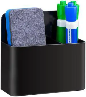 Magnetic Dry Erase Marker Holder, Magnetic Pen Holder, Whiteboard Marker Holder, Magnetic Marker Holder for Fridge, Whiteboard, Locker, Magnetic Cup for Dry Erase Board, 1 Pack, Black Magnetic Dry Erase Marker Holder, Magnetic Pen Holder, Whiteboard Marker Holder, Magnetic Marker Holder for Fridge, Whiteboard, Locker, Magnetic Cup for Dry Erase Board, 1 Pack, Black
