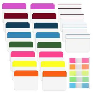 500 PCS Sticky Index Tabs, File Index Tabs, Colored Page Markers Repositionable Tags, Writable and Repositionable File Tab Flags, Self Adhesive Tape Flags for Books, Binders, Notebook (Multicolor, 11 500 PCS Sticky Index Tabs, File Index Tabs, Colored Page Markers Repositionable Tags, Writable and Repositionable File Tab Flags, Self Adhesive Tape Flags for Books, Binders, Notebook (Multicolor, 11