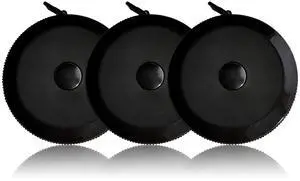 3 Pack Tape Measure Measuring Tape for Body Fabric Sewing Tailor Cloth Knitting Craft Weight Loss Measurements Retractable, Small Push ButtonDouble Scales Rulers 60-inch 1.5 Meter (Black) 3 Pack Tape Measure Measuring Tape for Body Fabric Sewing Tailor Cloth Knitting Craft Weight Loss Measurements Retractable, Small Push ButtonDouble Scales Rulers 60-inch 1.5 Meter (Black)