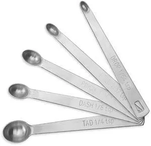 Measuring Spoons, Duty Stainless Steel Measuring Spoons, Small Spoon Set of 5 Includes 1/4 tsp 1/8 tsp 1/16 tsp 1/32 tsp 1/64 tsp for Cooking Baking (1) Measuring Spoons, Duty Stainless Steel Measuring Spoons, Small Spoon Set of 5 Includes 1/4 tsp 1/8 tsp 1/16 tsp 1/32 tsp 1/64 tsp for Cooking Baking (1)