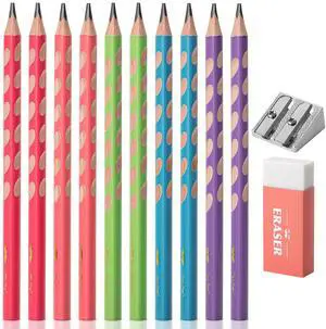 Wood-Cased Pencils, 10 Pack, Pre-Sharpened, #2, Jumbo Wood-Cased Pencils, 10 Pack, Pre-Sharpened, #2, Jumbo