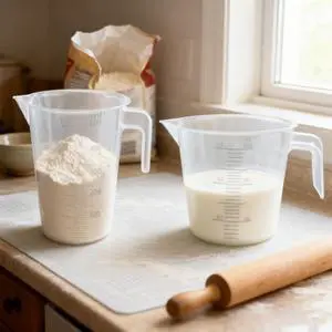 Multi-Purpose Measuring Cup Set - 1/2 Cup BPA-Free Unbreakable Plastic - Stackable Dishwasher Safe - Liquid/Solid Measurement - Kitchen Essential Multi-Purpose Measuring Cup Set - 1/2 Cup BPA-Free Unbreakable Plastic - Stackable Dishwasher Safe - Liquid/Solid Measurement - Kitchen Essential