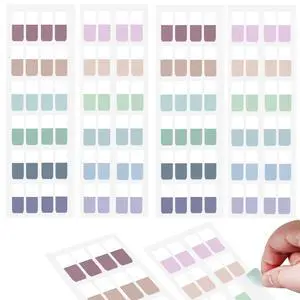 Sticky Index Tabs, 480 Pcs Colored Repositionable Page Markers Sticky Index Tabs, 480 Pcs Colored Repositionable Page Markers