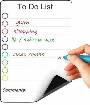 Small Magnetic to Do List for Locker 5x7 - Dry Erase Magnetic to Do List for Fridge - Magnet to Do List for Refrigerator - Mini Lined Magnetics Whiteboard for Locker - Daily to Do List Checklist Small Magnetic to Do List for Locker 5x7 - Dry Erase Magnetic to Do List for Fridge - Magnet to Do List for Refrigerator - Mini Lined Magnetics Whiteboard for Locker - Daily to Do List Checklist
