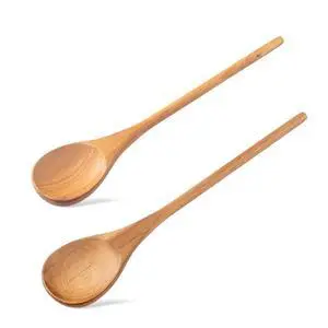 Wooden Spoonsfor Cooking2PCS, Acacia Wood Spoon 12.6" Wooden Utensils for Mixing, Mixing Spoons Cooking Spoon for Stirring Long Wooden Spoon Kitchen Serving Nonstick Utensil Smooth Finish Wooden Spoonsfor Cooking2PCS, Acacia Wood Spoon 12.6" Wooden Utensils for Mixing, Mixing Spoons Cooking Spoon for Stirring Long Wooden Spoon Kitchen Serving Nonstick Utensil Smooth Finish