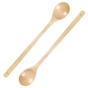 2PCS Wooden Spoons for Cooking, 13.5 Inch Wooden Cooking Spoon with Long Handle, Heat Resistant Mixing Spoons Woodens Tablespoon Wood Kitchen Utensil for Tasting Nonstick Cookware Tableware 2PCS Wooden Spoons for Cooking, 13.5 Inch Wooden Cooking Spoon with Long Handle, Heat Resistant Mixing Spoons Woodens Tablespoon Wood Kitchen Utensil for Tasting Nonstick Cookware Tableware