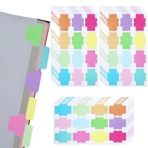 360 Pieces Sticky Blank Monthly Index Tabs Double-Sided Page Markers, Self-Adhesive & Writable Notes Flags for Labeling/Marking/Planing - Multi 360 Pieces Sticky Blank Monthly Index Tabs Double-Sided Page Markers, Self-Adhesive & Writable Notes Flags for Labeling/Marking/Planing - Multi