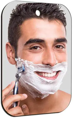 Shaving Mirror, Unbreakable Shower Mirrors, (Small,6 inches x 4 inches) Bathroom Handheld Mirror for Men and Women Portable Camping Travel Mirrors,Frameless Handheld for Makeup Shaving Mirror, Unbreakable Shower Mirrors, (Small,6 inches x 4 inches) Bathroom Handheld Mirror for Men and Women Portable Camping Travel Mirrors,Frameless Handheld for Makeup