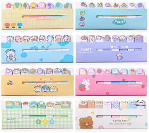 8 Styles Cute Animal Sticky Notes, Cartoon Index Tabs, 120 Sheets 8 Styles Cute Animal Sticky Notes, Cartoon Index Tabs, 120 Sheets
